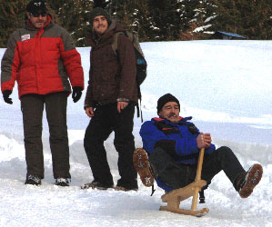 Le Gros aussi en luge